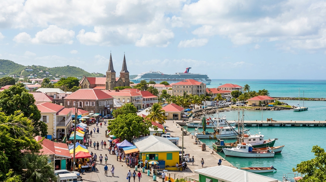 Scenic view of Antigua and Barbuda