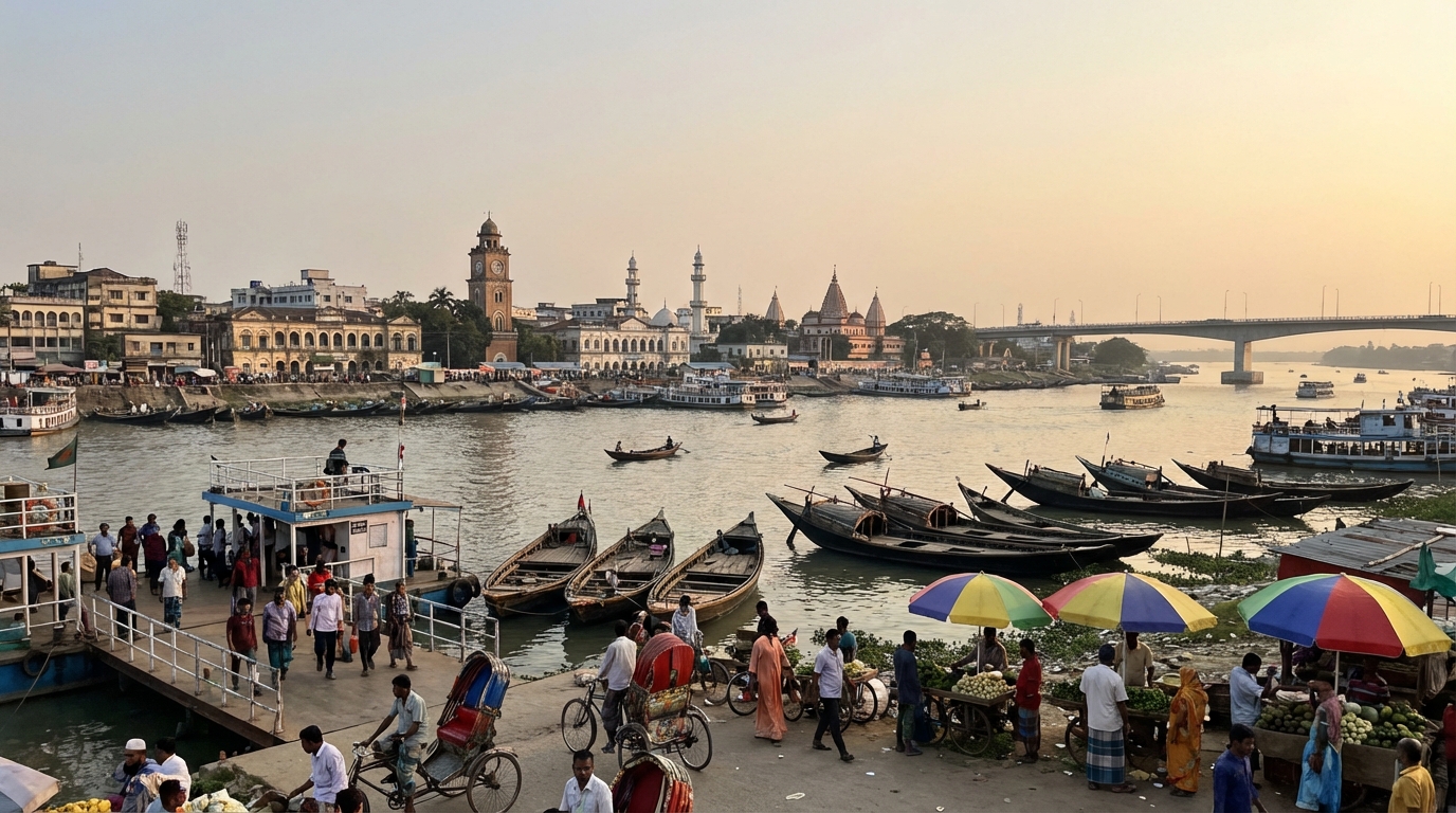 Scenic view of Barisal, Bangladesh