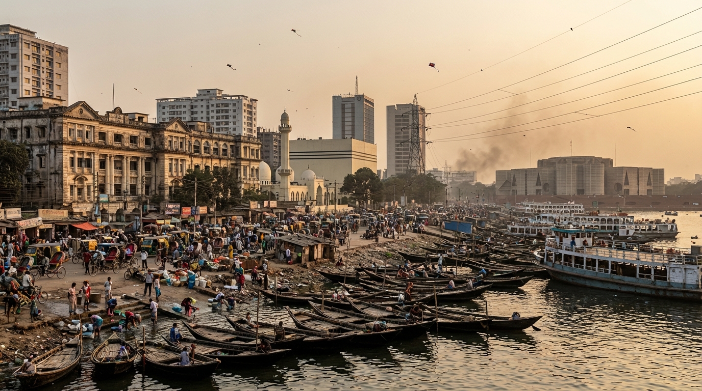 Scenic view of Dhaka, Bangladesh