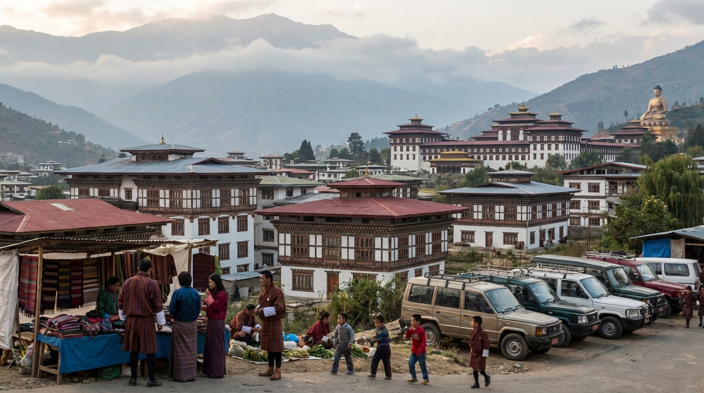 Scenic view of Bhutan