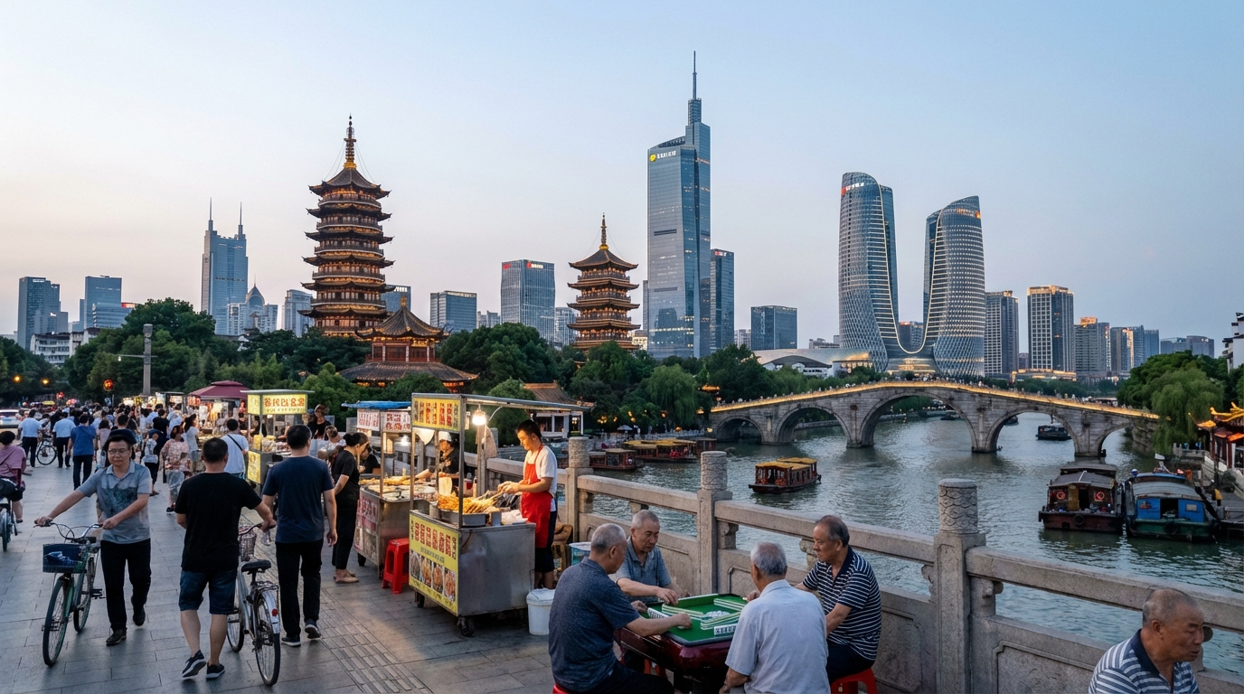 Scenic view of Jiangsu, China