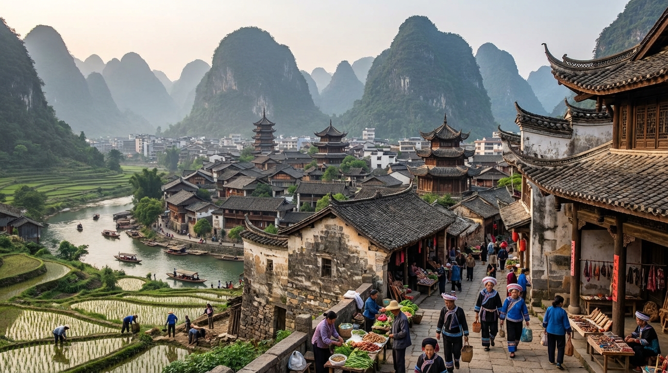 Scenic view of Yunnan, China