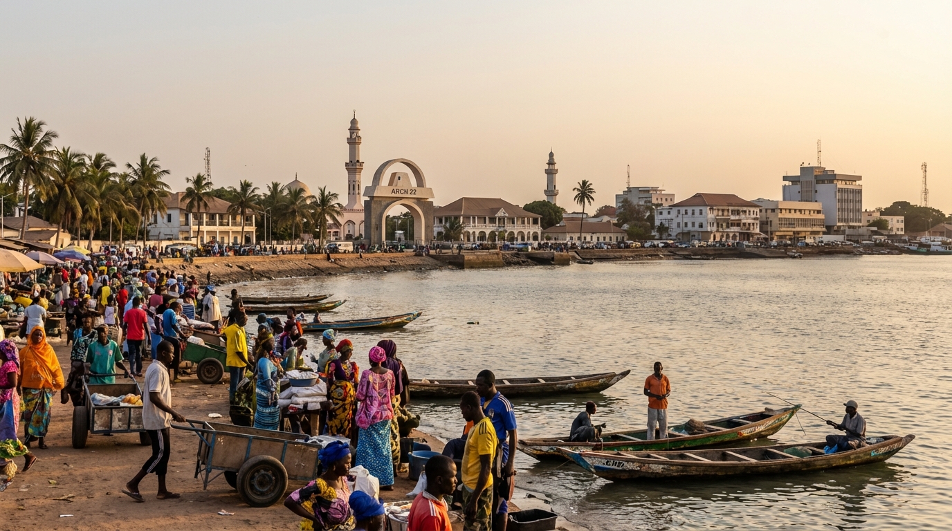 Scenic view of Gambia