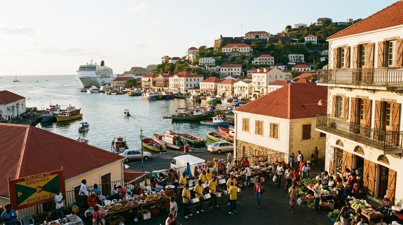 Scenic view of Grenada
