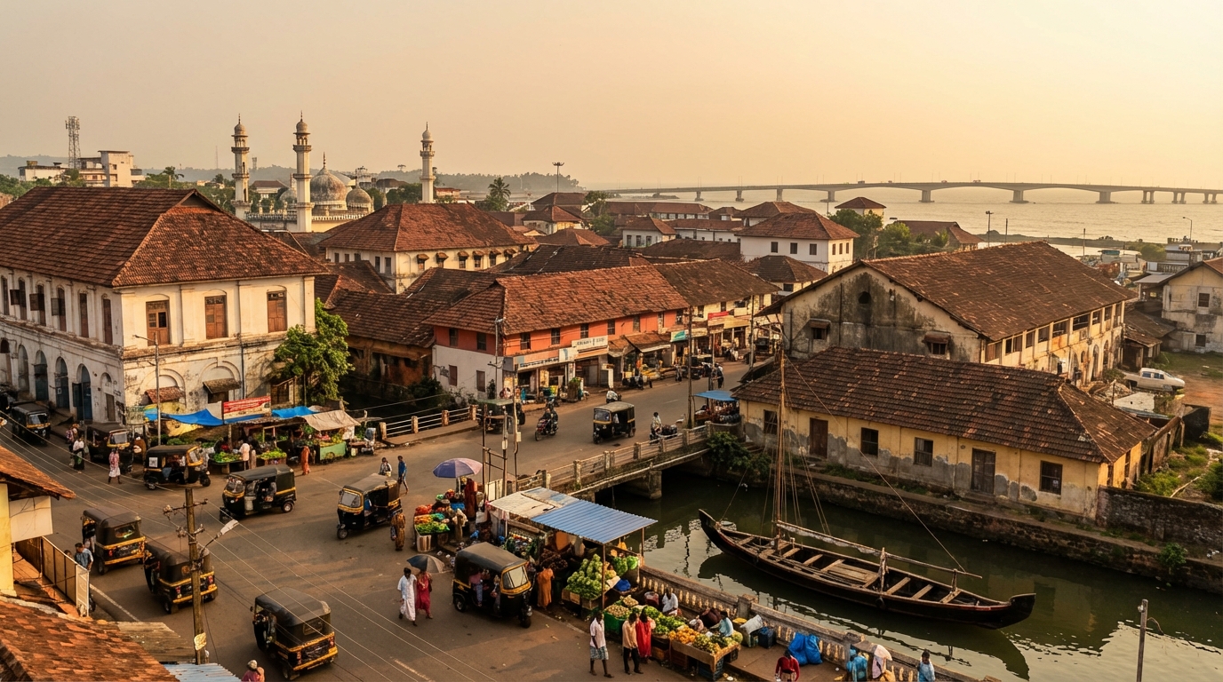 Scenic view of Kozhikode, India