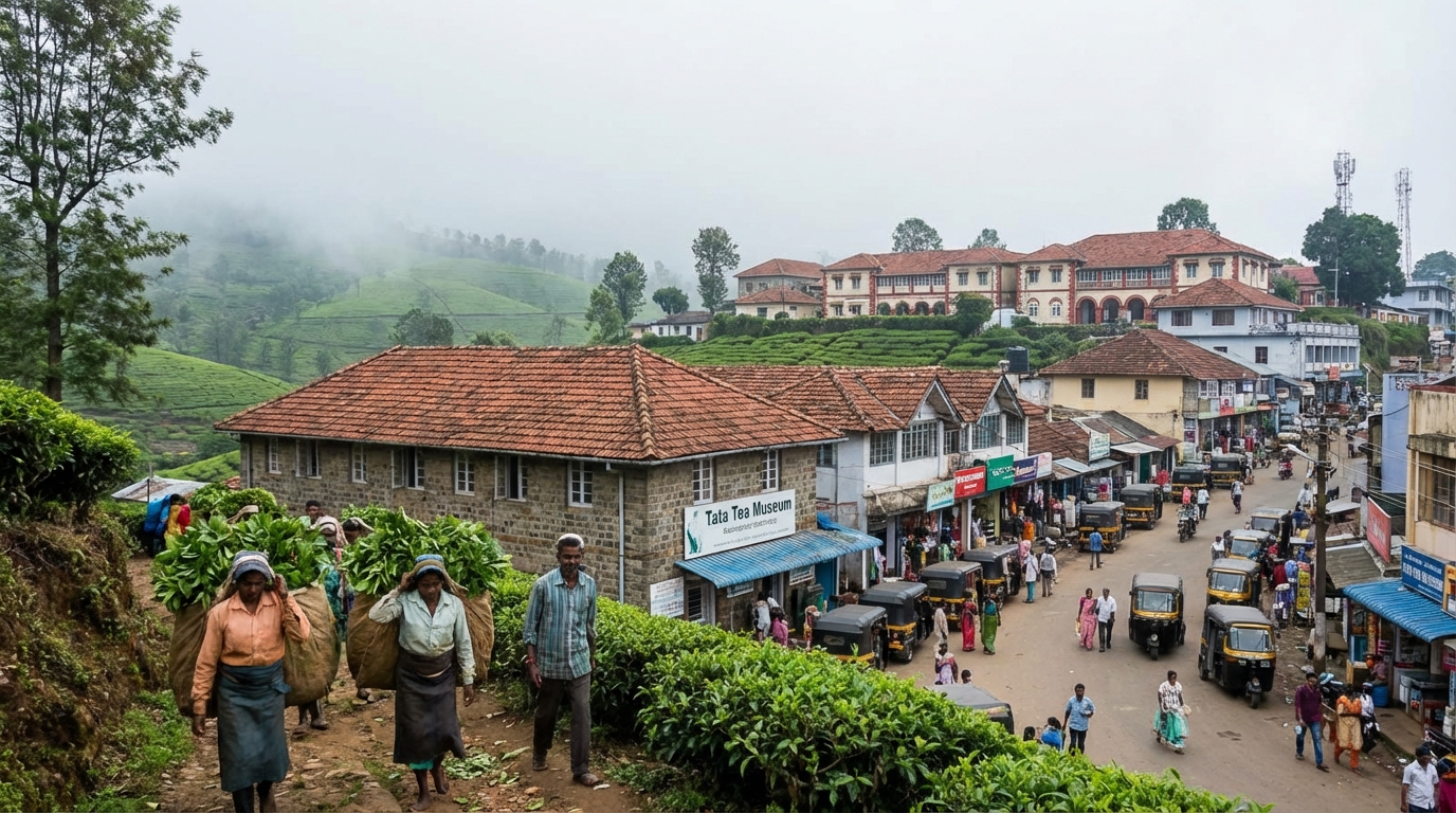 Scenic view of Munnar, India