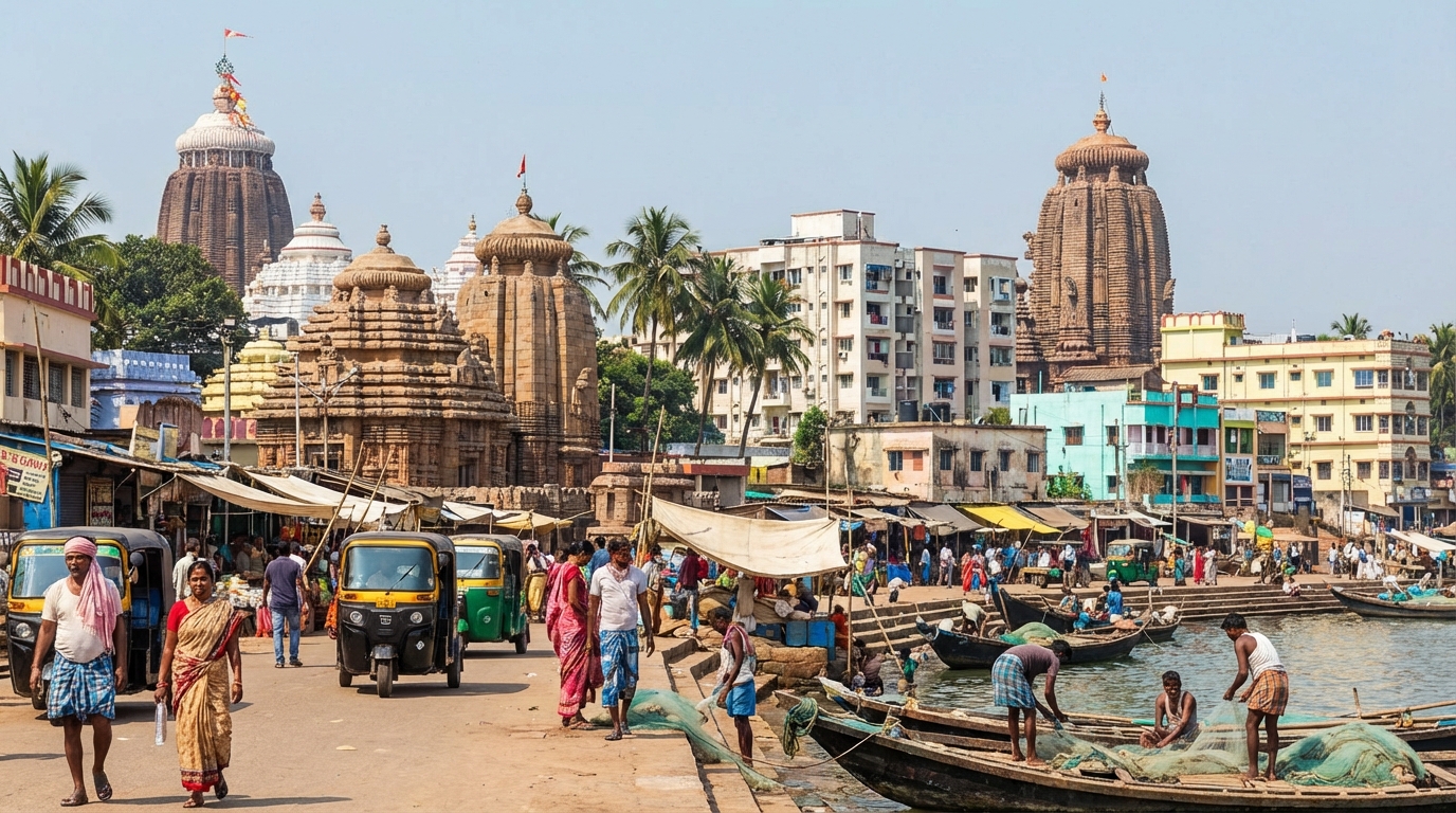 Scenic view of Odisha, India