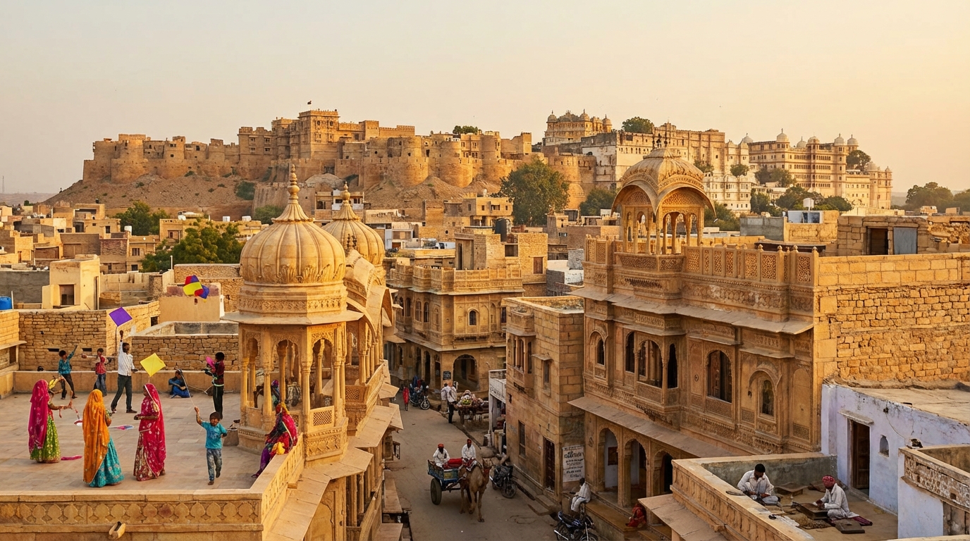 Scenic view of Rajasthan, India