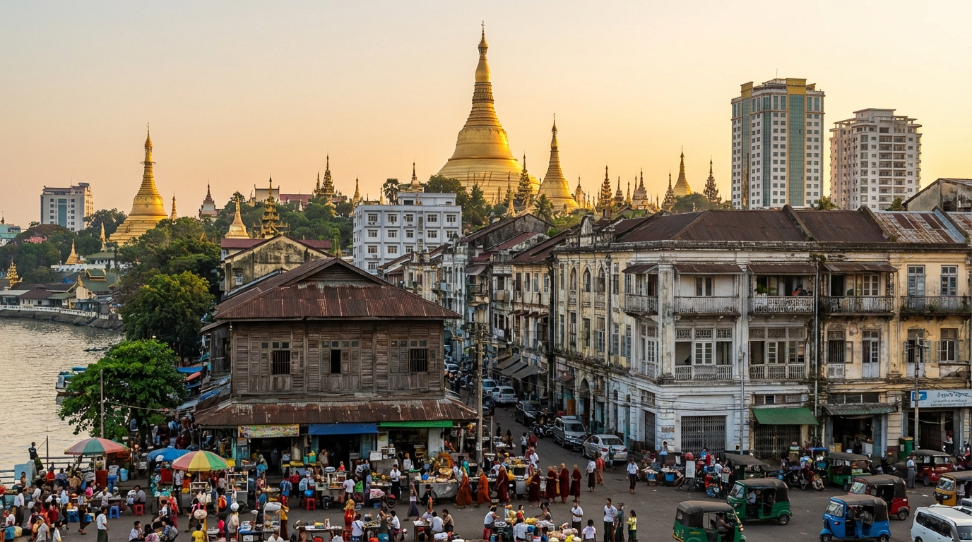 Scenic view of Myanmar