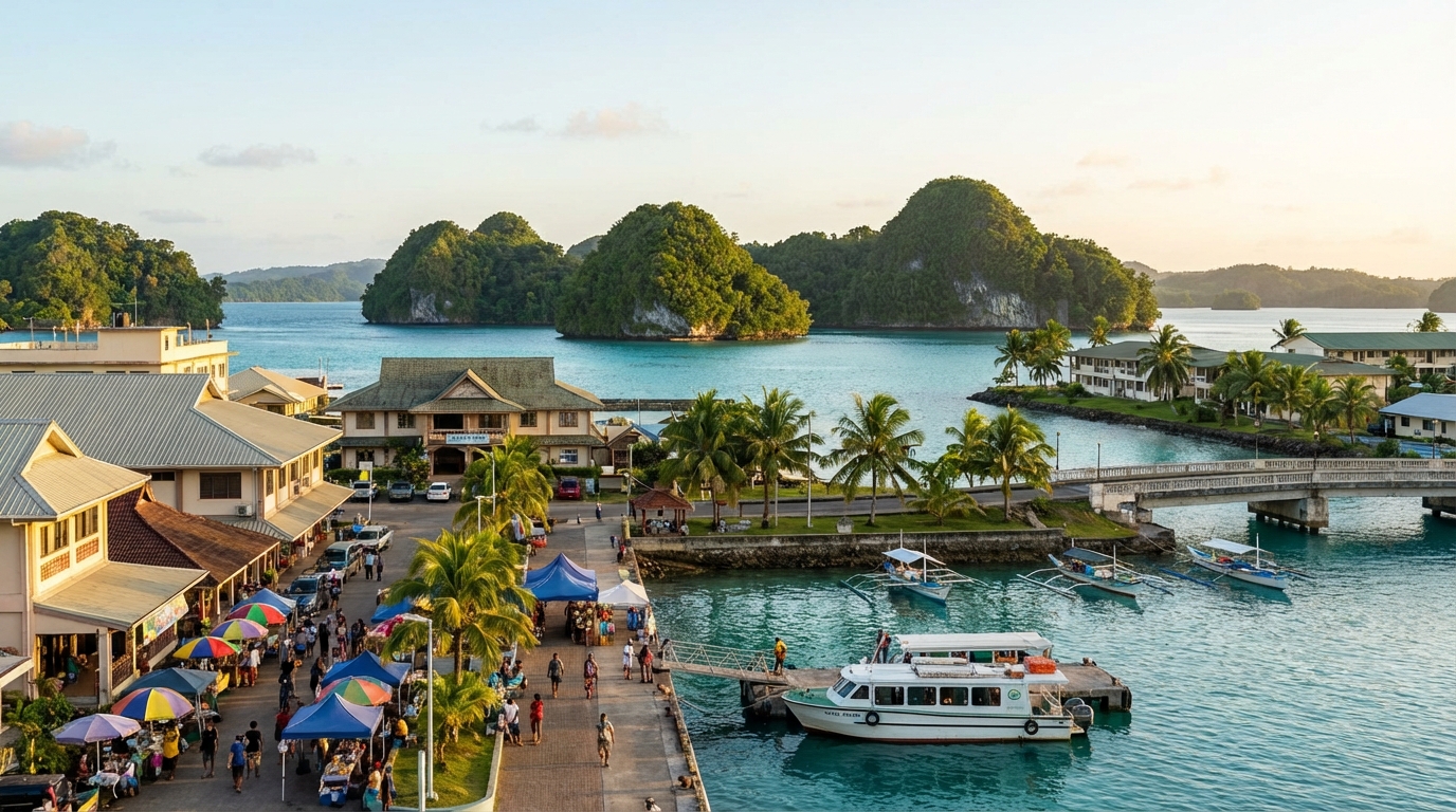 Scenic view of Palau