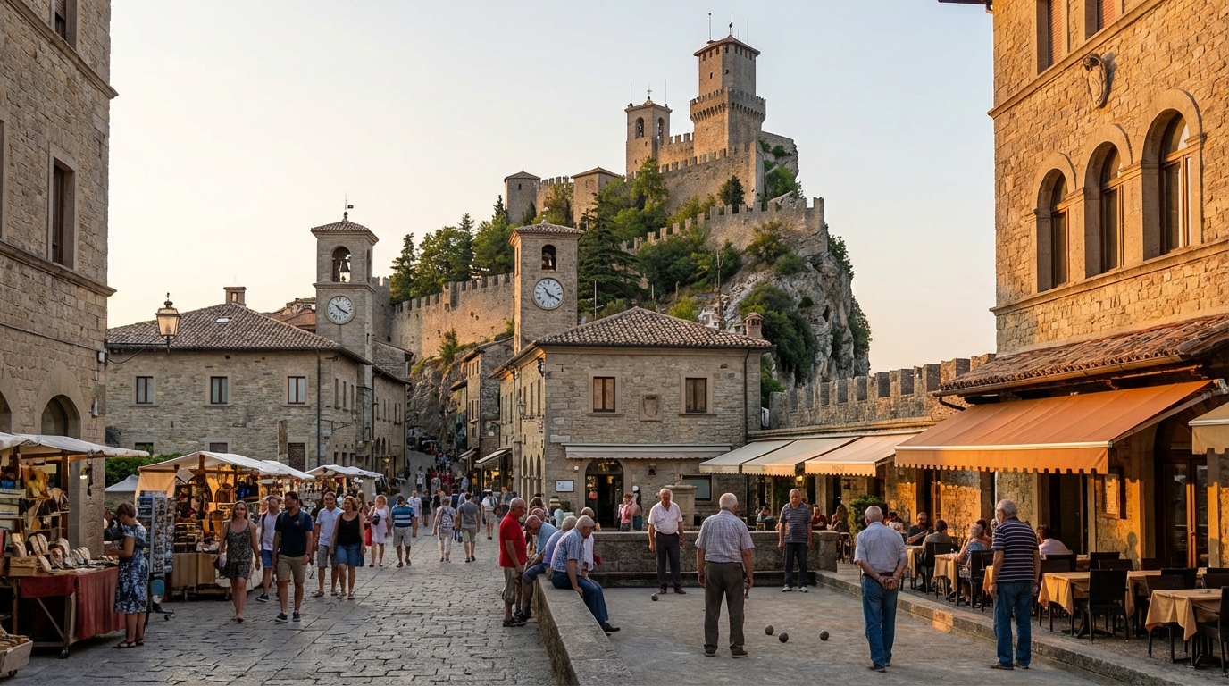 Scenic view of San Marino