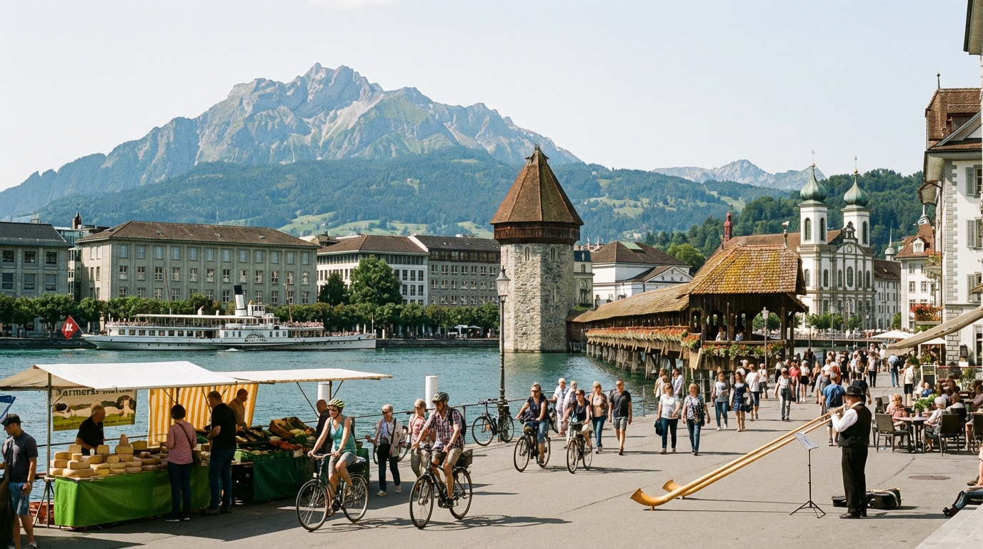 Scenic view of Switzerland