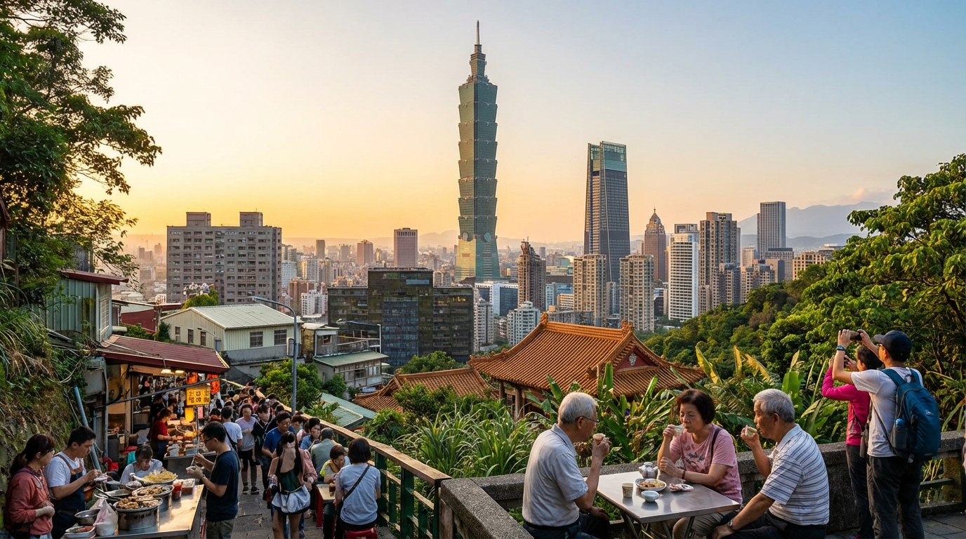 Scenic view of Taiwan