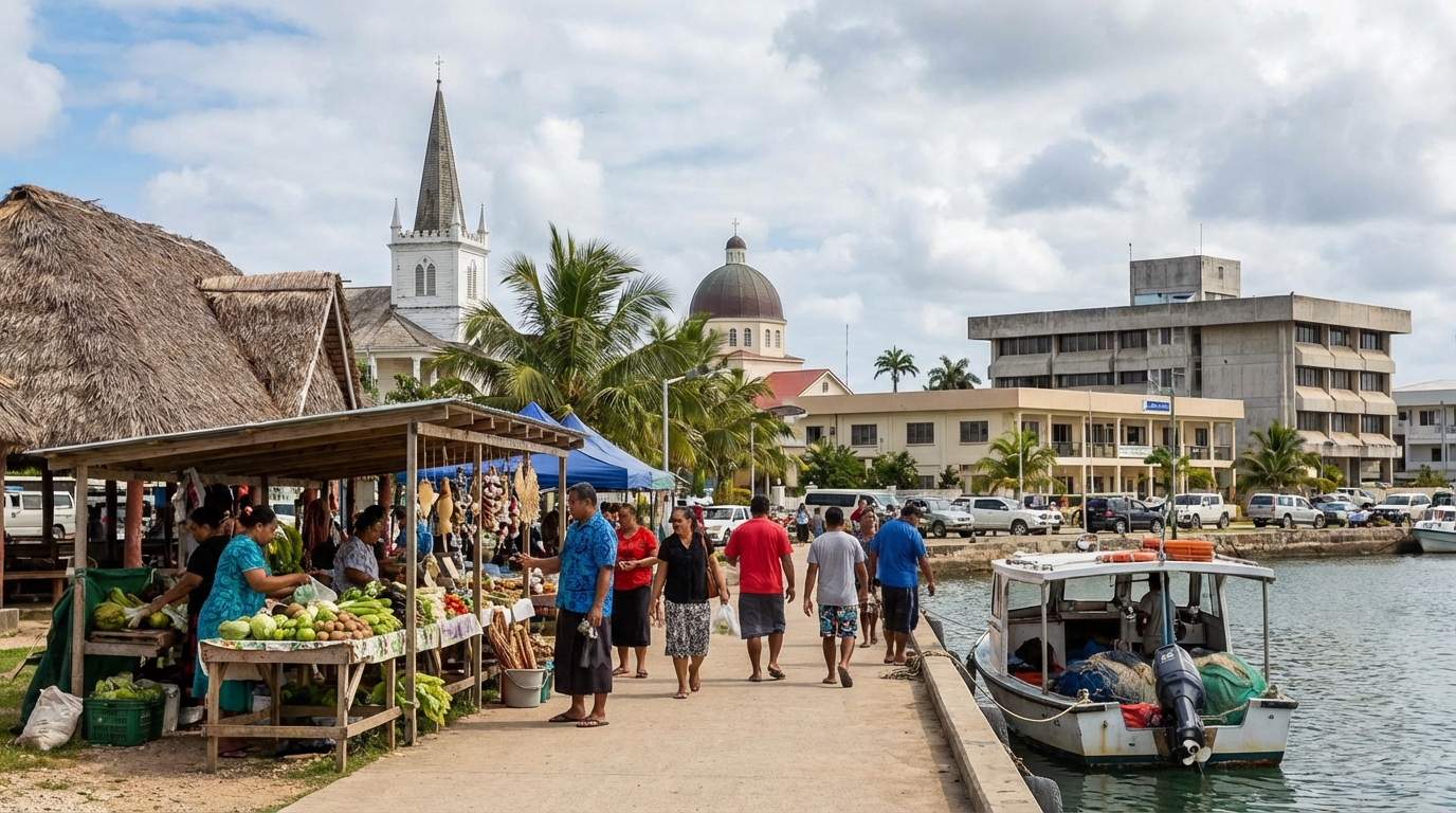 Scenic view of Tonga